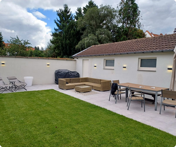 éclairage extérieur avec domotique